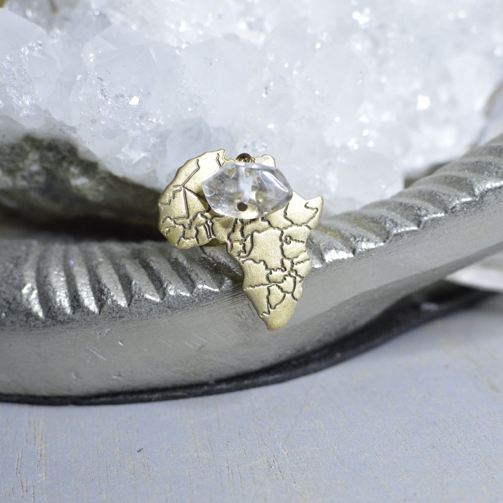 Africa Crystal Ring - We Love Brass