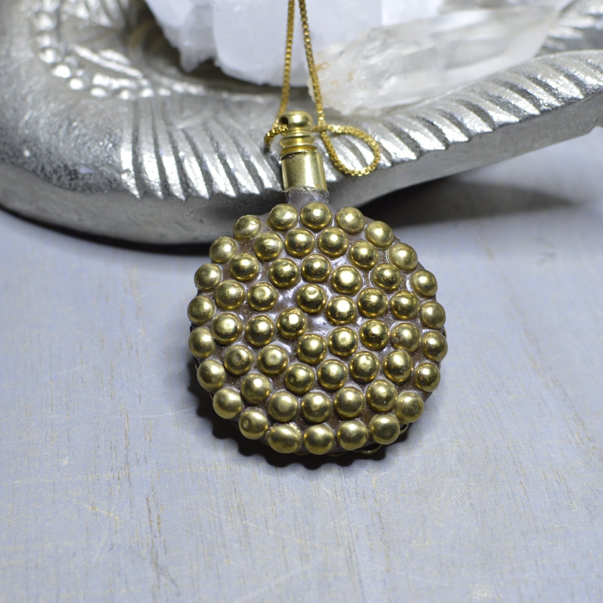 Brass Bone Bottle Necklace - We Love Brass