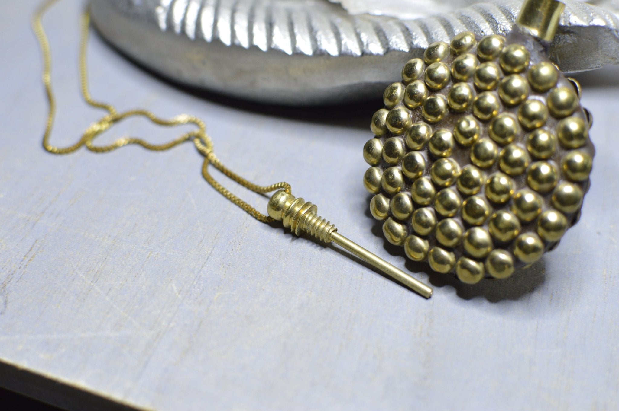 Brass Bone Bottle Necklace - We Love Brass