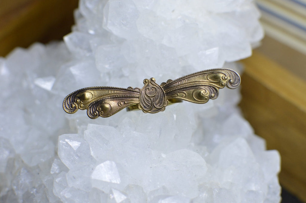 Filigreed Scarab Ring - We Love Brass