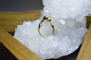 Lovers - Gold Plated Brass Ring - We Love Brass