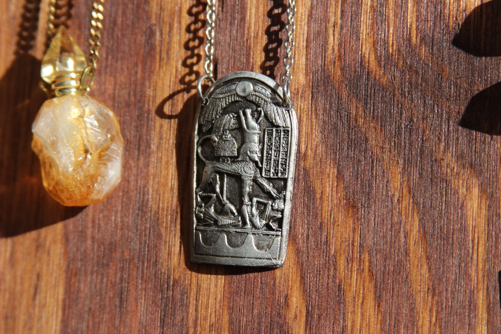 The Ancient Hieroglyphs Necklace - We Love Brass